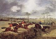 A Steeplechase, Near the Finish Henry Thomas Alken